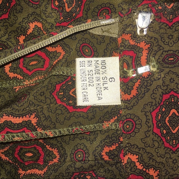 Vintage Liz Claiborne Pleated Silk Skirt - Picture 6 of 11